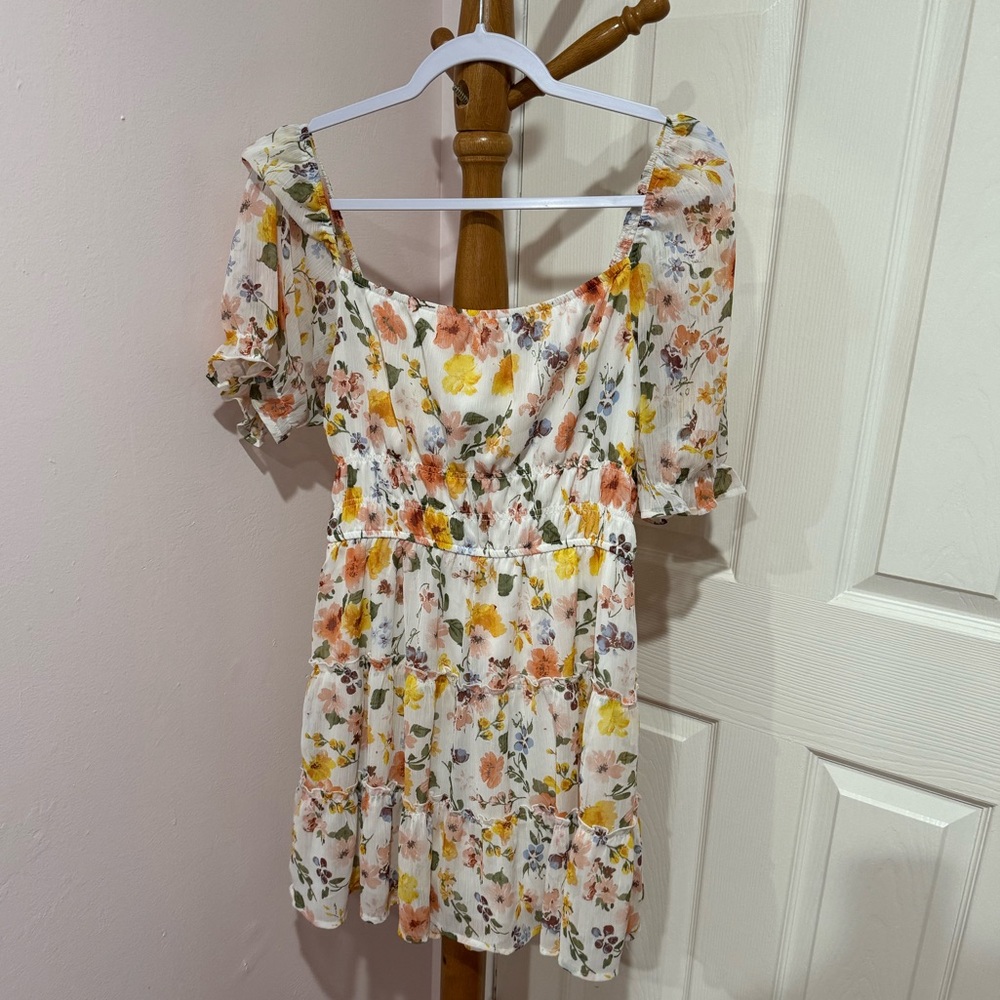 Multi Colored Floral Dress